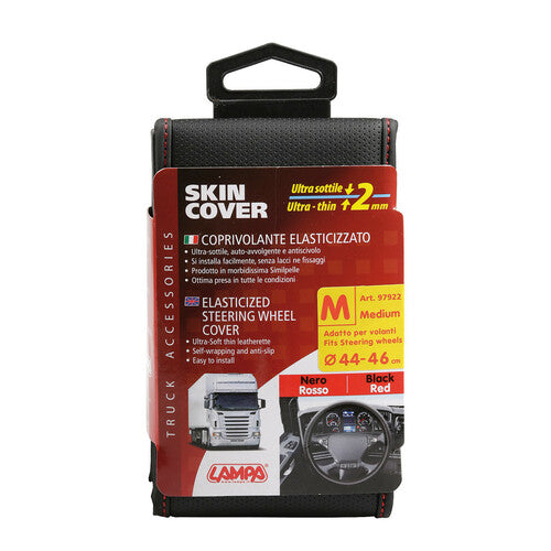 Lampa Skin-Cover, coprivolante elasticizzato in Skeentex Nero/Rosso M  44/46 cm 97922