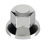 Lampenset mit 10 polierten Radbolzenabdeckungen aus Edelstahl – 33 mm