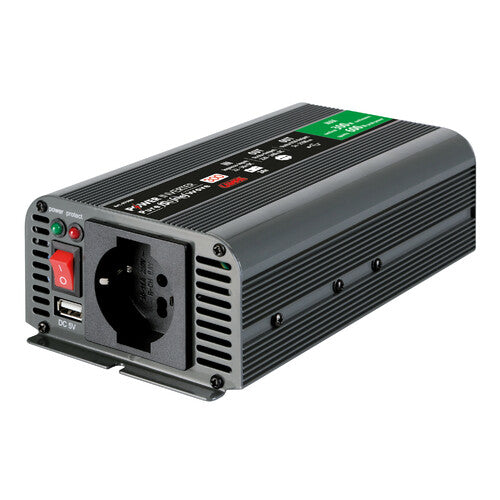 Inversor de corriente Lampa PSW300, transformador de onda sinusoidal pura de 24 V a 230 V 97980