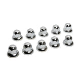Lampenset mit 10 Stahlschraubenabdeckungen, runder Kopf - 33 mm 97985