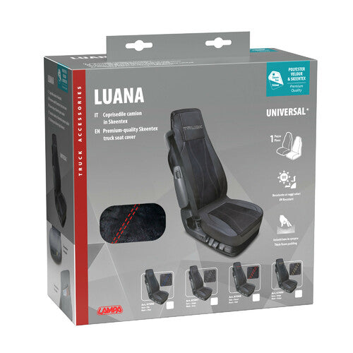 Lampa Luana, coprisedile in Skeentex per camion - Nero/Rosso