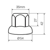 Lampa Set 40 copribulloni in acciaio inox -  32 mm