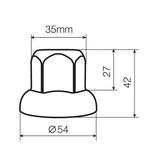 Lampa Set 40 copribulloni in acciaio inox -  33 mm 98030