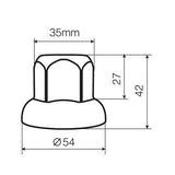 Lampa Set 40 copribulloni in acciaio inox lucidato -  33 mm 8032 98032