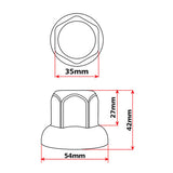Lampa Juego de 10 tapas para pernos de acero inoxidable - 33 mm 98052