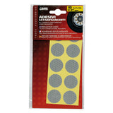 Lamp Set of 10 Reflective Stickers 27 mm - White