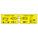 Lampa Trasformatore con presa accendisigari 12V > 24V