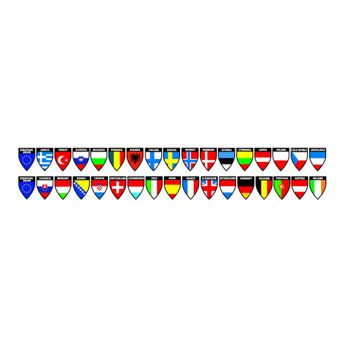 Lampa Decor-Flags 2 in1 - Set 4 - 17x2 bandiere 98119