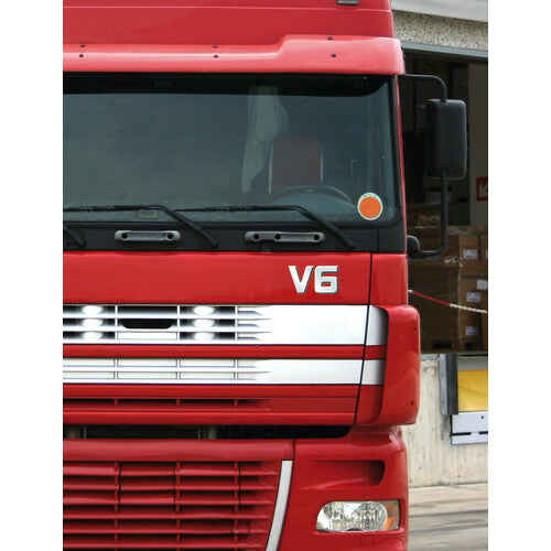 Lampa Emblemi motore 3D cromati - 92x165 mm - V6