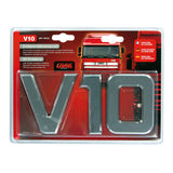 Lámpara con emblema de motor cromado 3D - 92 x 210 mm - V10 98122