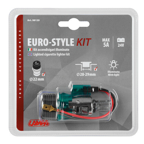 Euro-Style Zigarettenanzünder-Set 24V 98139