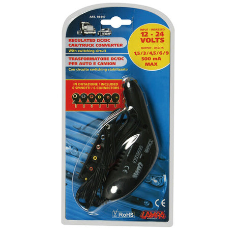 Lampa Trasformatore per auto e camion, 12/24V - 500 mA
