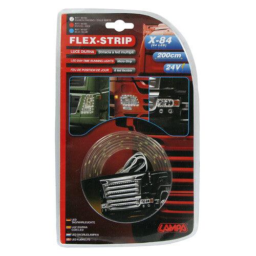 Lampa Flex LED-Streifen, 24 V – 80 LEDs – 200 cm – Weiß