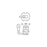 24V Halogen Lamp - H3 - 70W - PK22s - 1 pc - Box