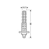 Lampa 24/28V Hyper-Led 39 13 SMD x 3 chips (H1) P14,5s 1 pz D/Blister Bianco