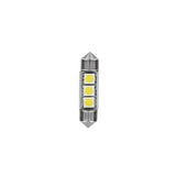 24/28V Hyper-Led 9 3 SMD x 3 chips C5W 10x36 mm SV8,5-8 2 pz Bianco doppia pol.