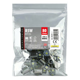 24/28V Hyper-Led 18 6 SMD x 3 chips R5W BA15s 20 pcs Bag White Double polarity