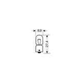 Lampa 24V Lampada micro - T4W - 4W - BA9s - 10 pz - Scatola 98262