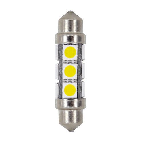 Hyper-Led 36 12 SMD x 3 chips 11x41 mm SV8,5-8 2 uds. Blanco pol. dp. 98273