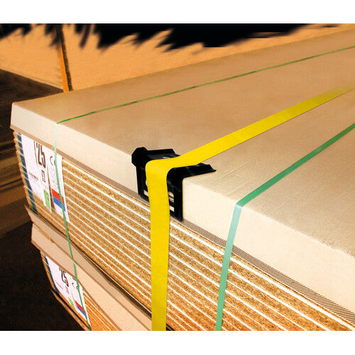 Corner protection lamp for load retaining straps