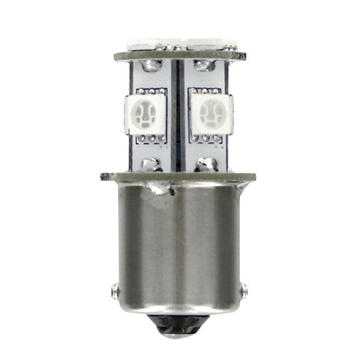 24/28V Hyper-Led 24 8 SMD x 3 chips P21W BA15s 1 pz Arancio Doppia polarità 98335