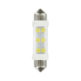 24V Torpedo Lamp 6 LEDs - 11x41 mm - SV8.5-8 - 2 pcs - Box - White