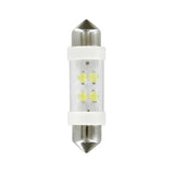 Lampa 24V Lampada siluro 4 Led - 11x38 mm - SV8,5-8 - 2 pz - Scatola - Bianco