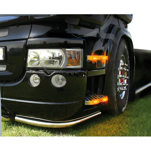 Lampa Luce perimetrale a 4 Led, 24V - Arancio