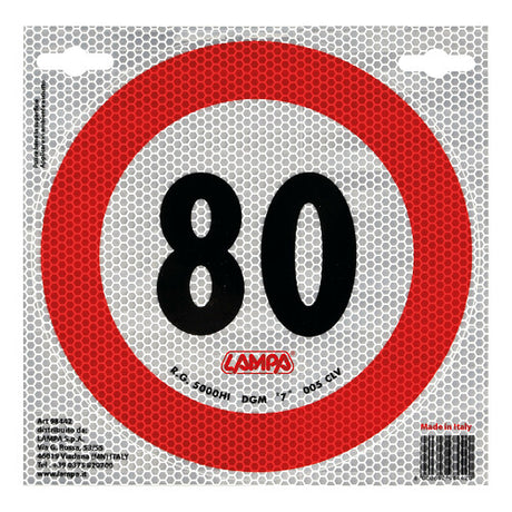 Speed ​​limit sign - 80 km/h