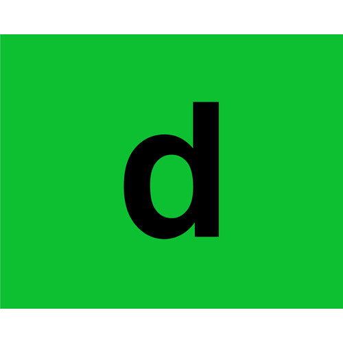 Lampa Marcatura in pvc verde con supporto adesivo - D 98447