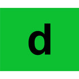 Lampa Marcatura in pvc verde con supporto adesivo - D 98447