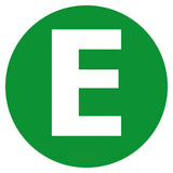 Lampa Contrassegno adesivo - E - Veicolo ecologico 98454