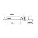 Lampa Luce ingombro a 6 Led, 24V - Bianco 98486