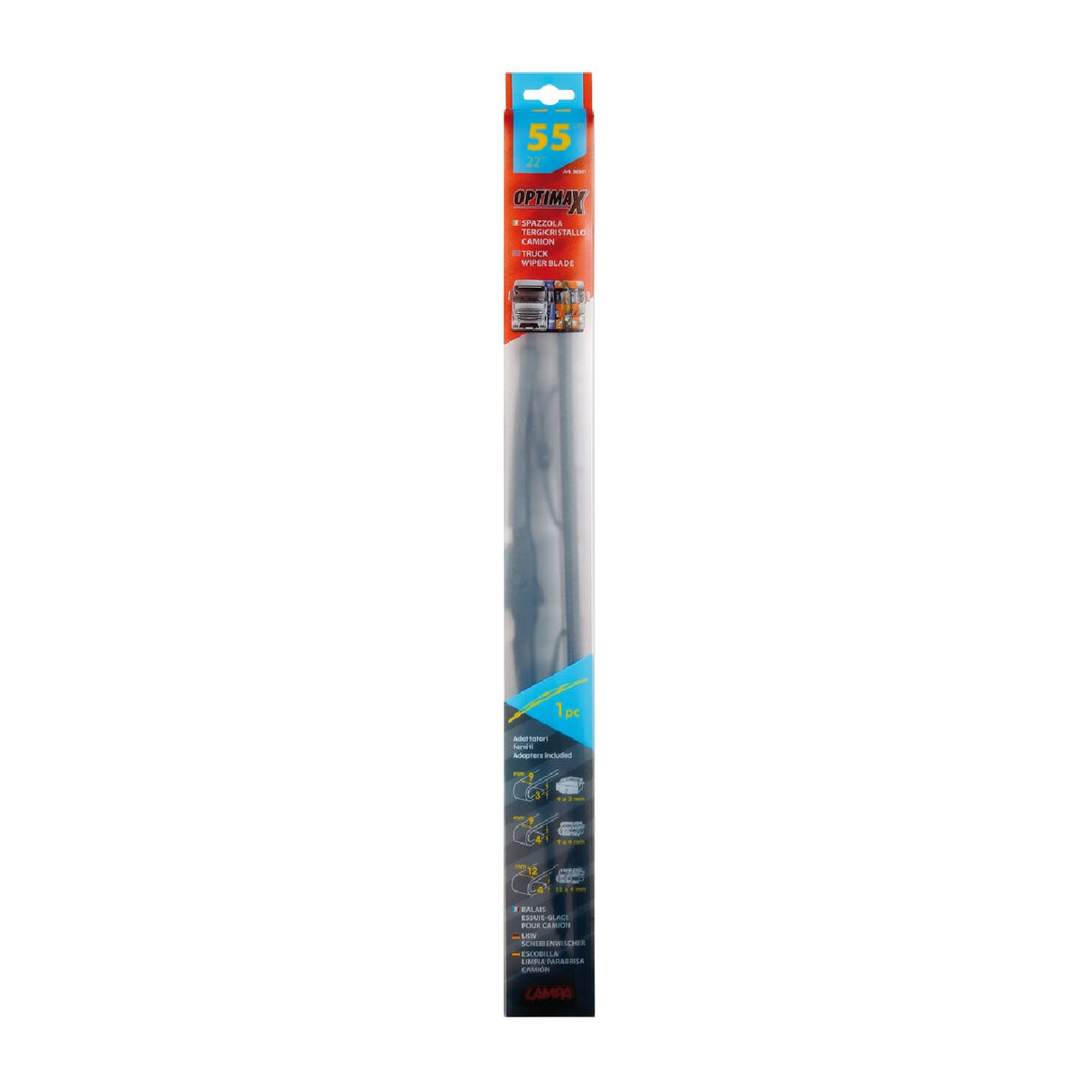Escobilla limpiaparabrisas Optimax para camiones y furgonetas - 55 cm (22") - 1 ud. 98501