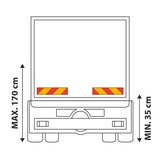Lampenpaar mit reflektierenden Paneelen - Traktor