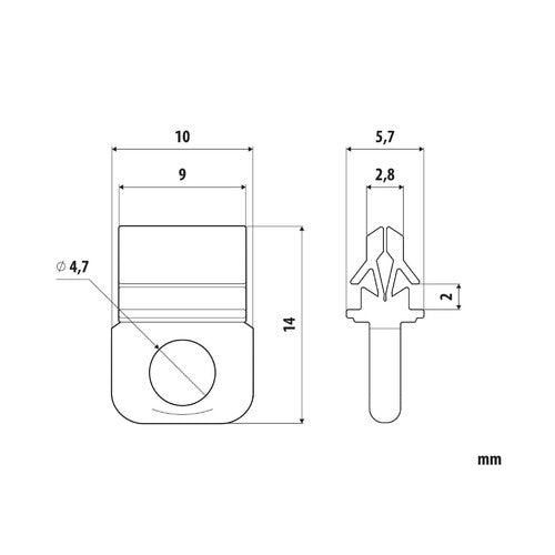 Schiebeschienenleuchten - G-1 - 25 Stück