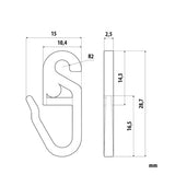 Lampa Ganci per tende - G-4 - 25 pz
