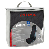 Monica Microfiber Truck Seat Cover - Black