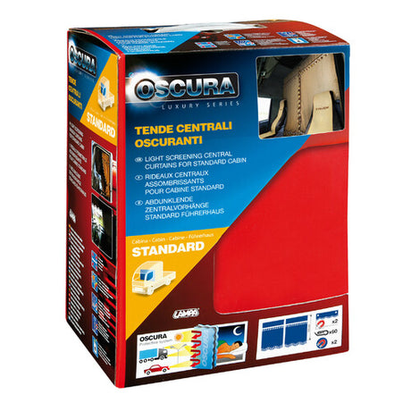 Dunkellampe, Mittelvorhänge für Lkw, Standardkabine – Rot