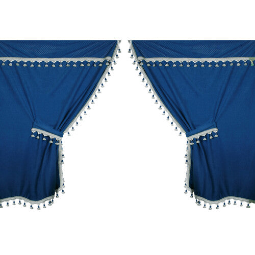 Lampa Premiere, set tende in microfibra per camion - Blu