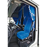 Melissa Microfiber Truck Curtain and Seat Cover Set - Blue