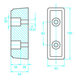 Lampa Tampone paracolpi in gomma