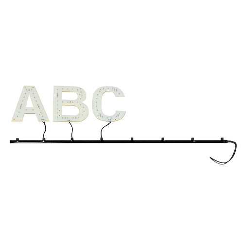 Spell-It LED Track Light, Adhesive Track, 24V - Black - 50 cm - 9 Connectors