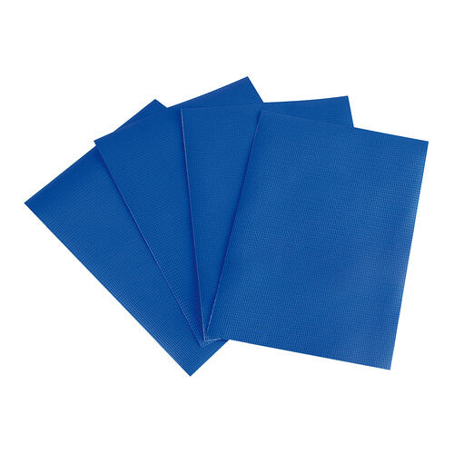 Set of 4 Adhesive Patches for Truck Tarps - Blue