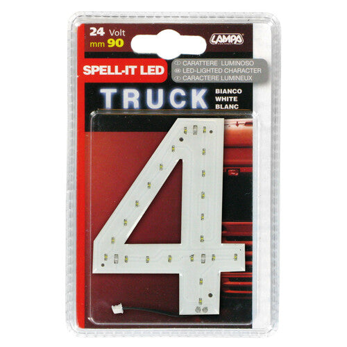 Lampa Spell-It Led, 90 mm, 24V - White - 4