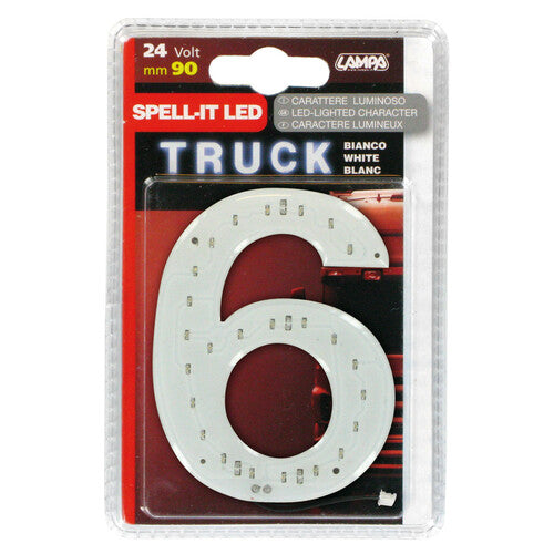 Lampa Spell-It LED, 90 mm, 24 V - Weiß - 6 98754