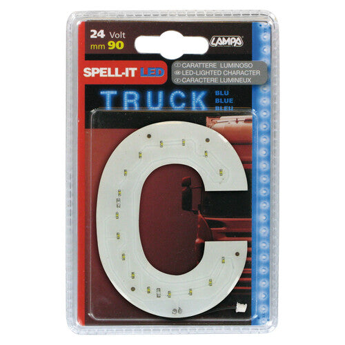 Lampa Spell-It Led, 90 mm, 24V - Blu - C 98767
