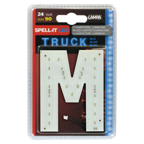 Lampa Spell-It Led, 90 mm, 24V - Blu - M 98777