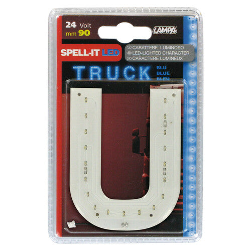 Lampa Spell-It Led, 90 mm, 24V - Blu - U 98785