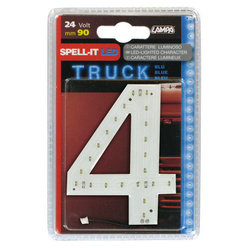 Lampa Spell-It Led, 90 mm, 24V - Blu - 4